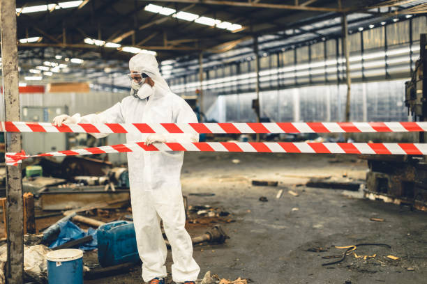 Professional Biohazard Cleanup technician working in Townsend, TN